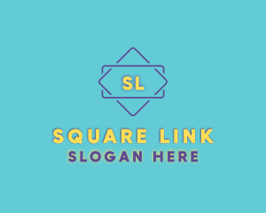 Diamond Square Frame logo design