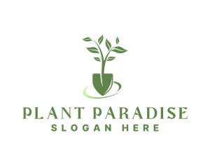 Gardening Shovel Plant logo design