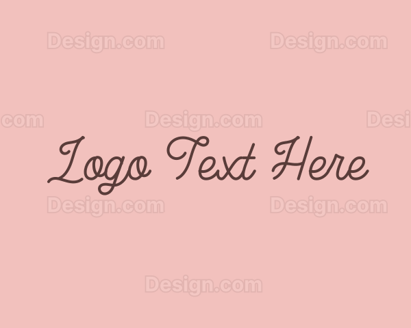 Cursive Minimalist Business Logo