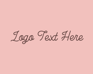 Cursive Minimalist Business logo