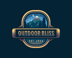 Outdoor Mountain Trekking logo design