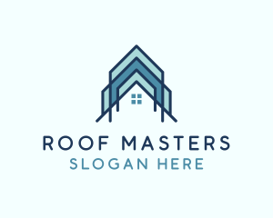 Apartment Realtor Roofing logo design