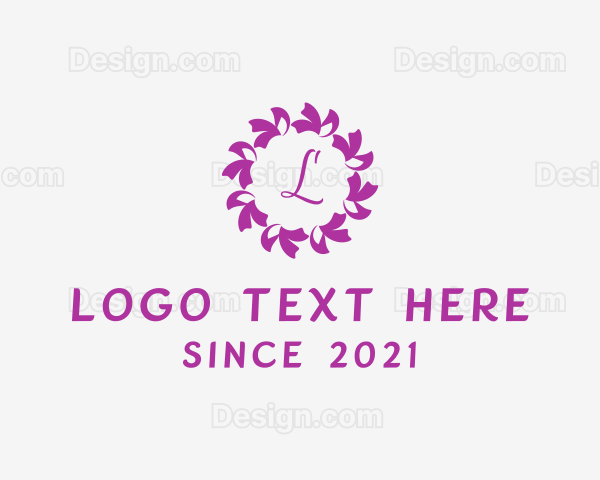 Cosmetic Beauty Ribbon Logo