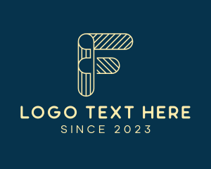 Digital Tech Letter F Outline logo