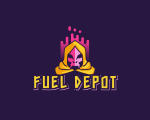 Skeleton Evil Wizard logo design