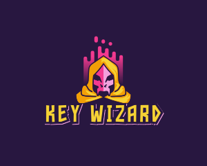 Skeleton Evil Wizard logo design