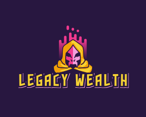 Skeleton Evil Wizard logo design