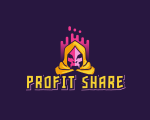 Skeleton Evil Wizard logo design