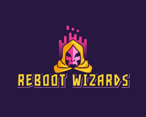 Skeleton Evil Wizard logo design