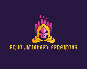 Skeleton Evil Wizard logo design