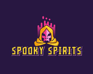 Skeleton Evil Wizard logo design