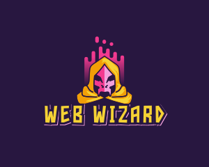 Skeleton Evil Wizard logo design