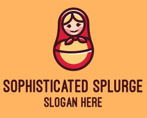 Russian Matryoshka Doll logo design