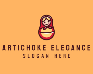 Russian Matryoshka Doll logo design