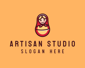 Russian Matryoshka Doll logo design