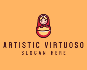 Russian Matryoshka Doll logo design