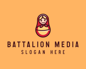 Russian Matryoshka Doll logo design