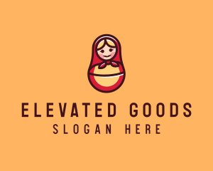 Russian Matryoshka Doll logo design