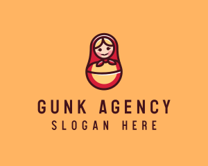 Russian Matryoshka Doll logo design