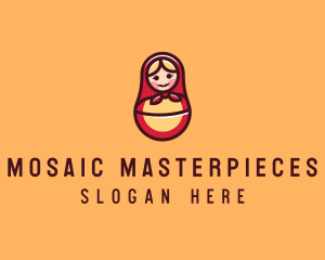 Russian Matryoshka Doll logo design