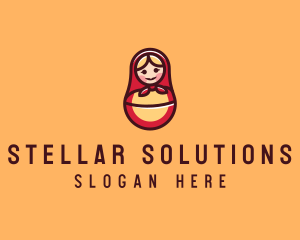 Russian Matryoshka Doll logo design