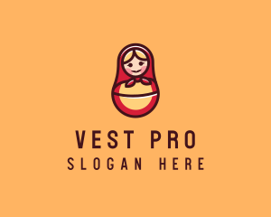 Russian Matryoshka Doll logo design