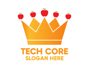 Orange Crown Apples logo design