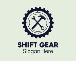 Gear Machinery Tools  logo design