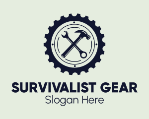 Gear Machinery Tools  logo design