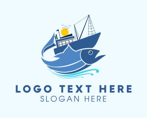Fisherman Fishing Vessel logo