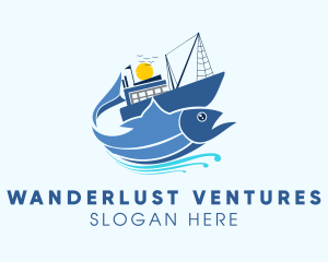 Fisherman Fishing Vessel logo