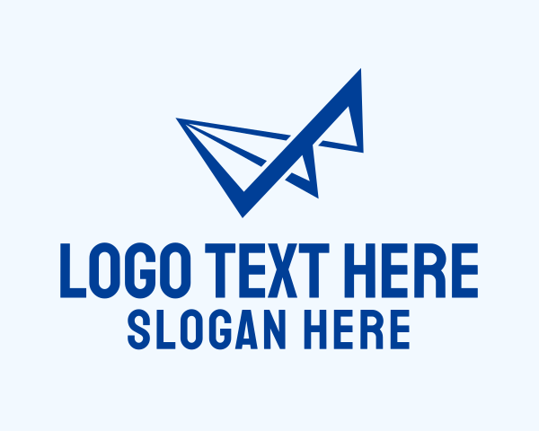 Geometric Paper Plane logo