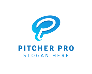 Startup Business Letter P logo design