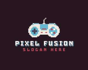 Pixel Game Console logo design