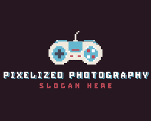 Pixel Game Console logo design