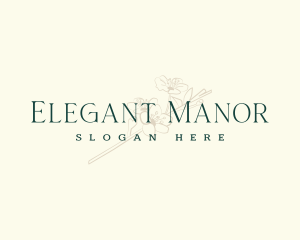 Elegant Floral Boutique logo design