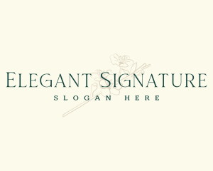 Elegant Floral Boutique logo design