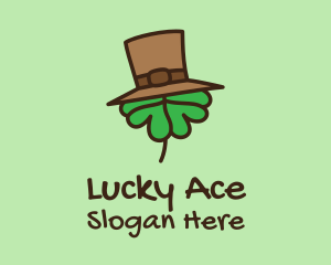 Shamrock Top Hat  logo design