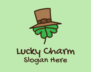 Shamrock Top Hat  logo design