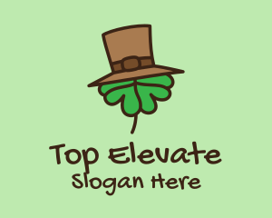 Shamrock Top Hat  logo design