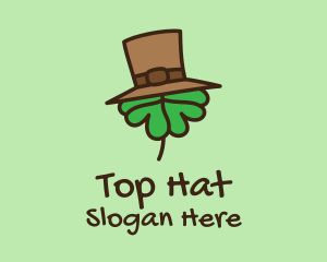 Shamrock Top Hat  logo design