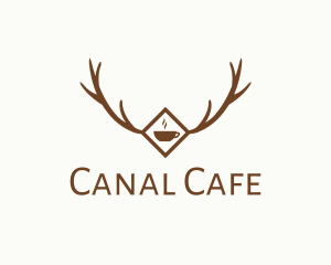 Forest Antler Cafe logo design