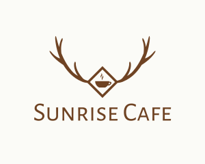 Forest Antler Cafe logo design