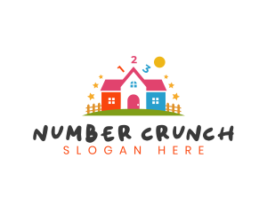 Preschool Kindergarten Math logo design