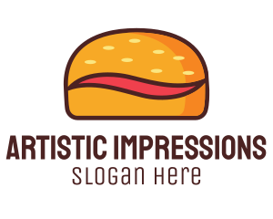 Tilde Hamburger Bun logo design