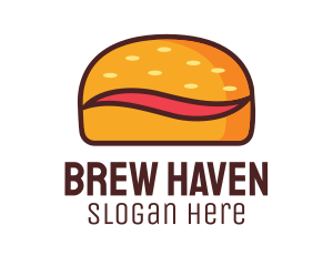 Tilde Hamburger Bun logo design