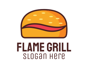 Tilde Hamburger Bun logo design