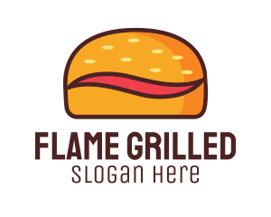 Tilde Hamburger Bun logo design