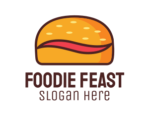 Tilde Hamburger Bun logo design