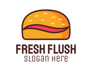 Tilde Hamburger Bun logo design